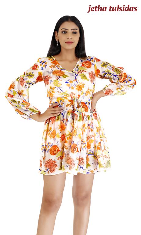 WOMEN WESTERN-SHORT DRESS-DRAWSTRING