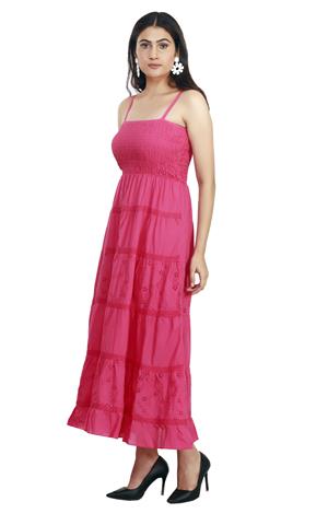 BEACHWEAR-MAXI DRESS-COTTON-NK SK 1649