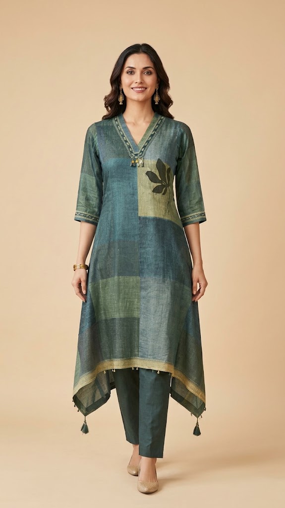 WOMEN ETHNIC KURTI SET (2 PCS)