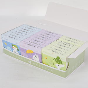 Childish Print Moisturizing Facial Tissues - 3 Ply x 40 Pcs