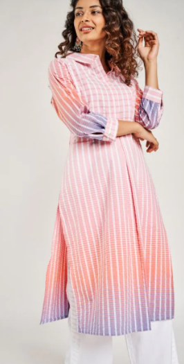 LAD KURTI-COTTON-LONG-21GH064KUCS