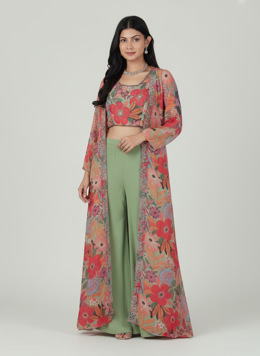 WOMEN ETHNIC CROP TOP