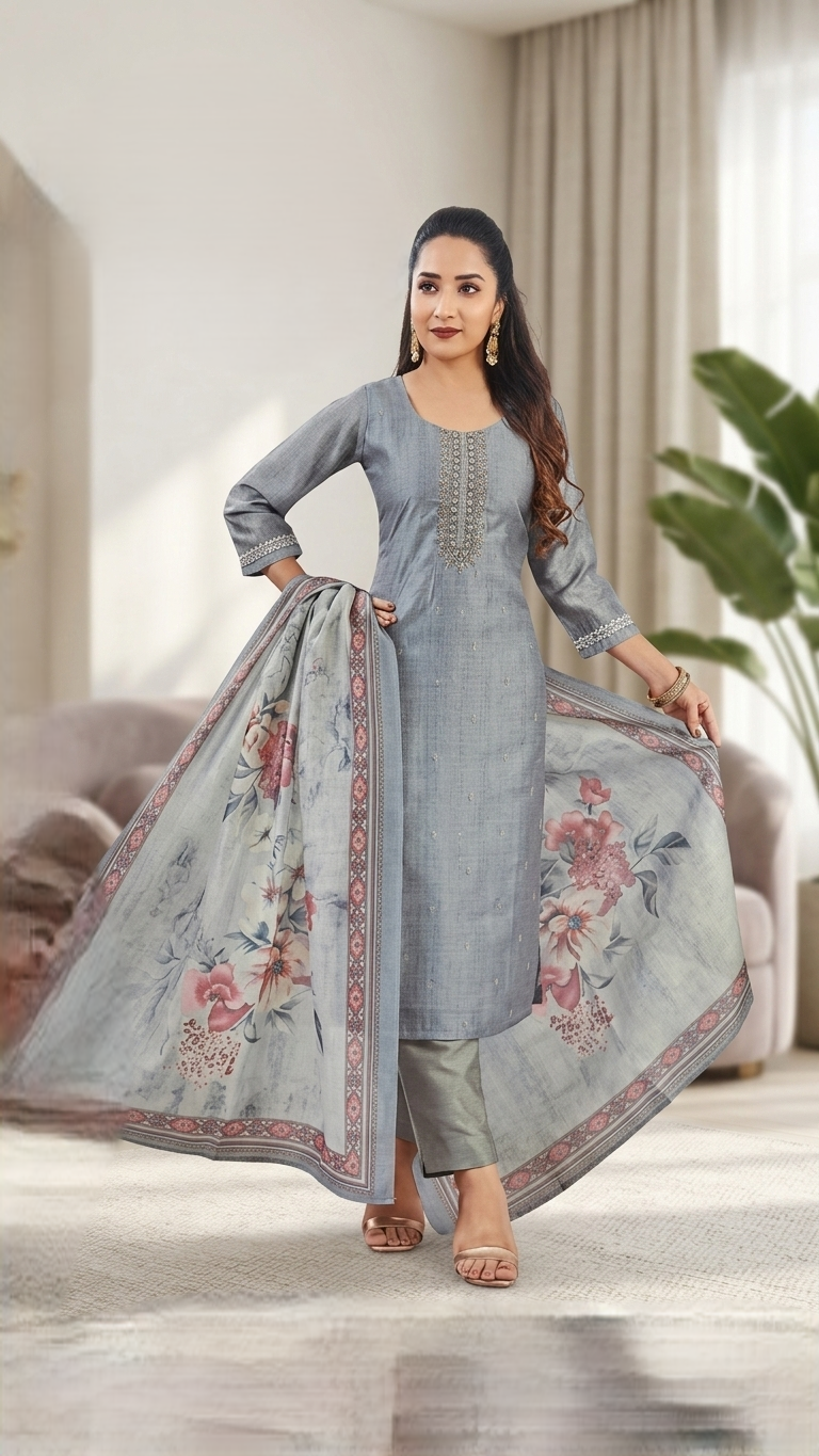 LADIES CHURIDHAR L/P LS