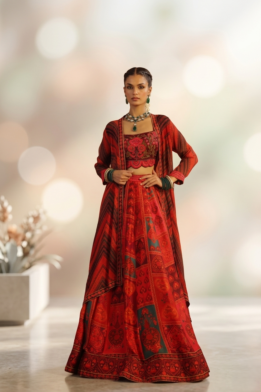 WOMEN ETHNIC CROP TOP