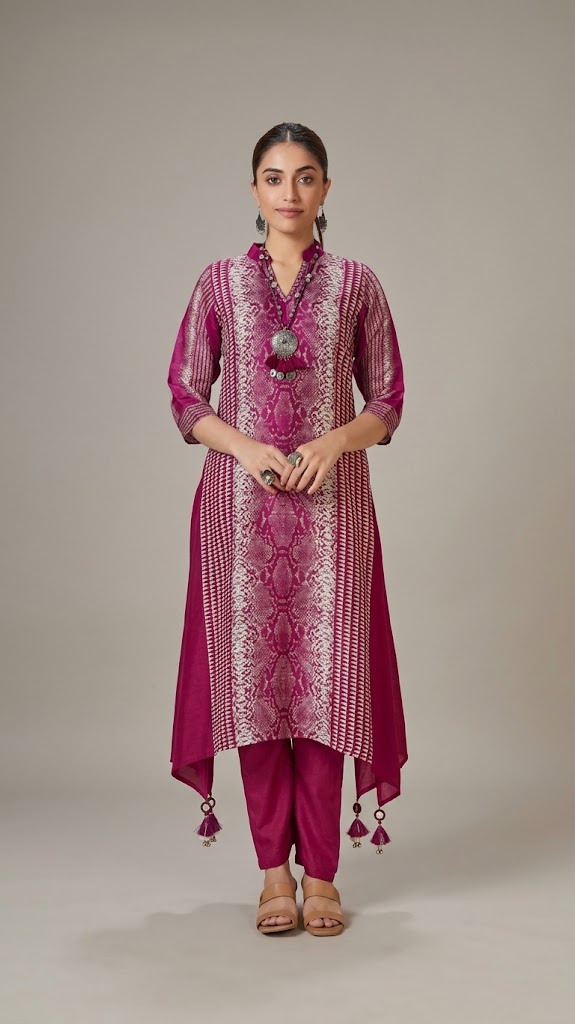 WOMEN ETHNIC KURTI SET (2 PCS)