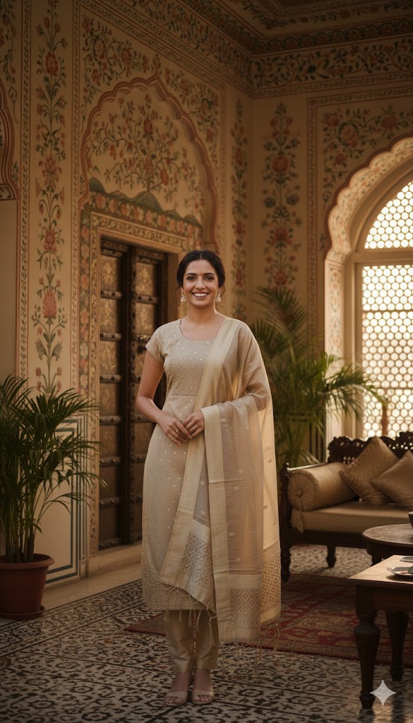 LAD CHURIDAR-SYNTHETIC-LP PANT SS-RTM 2/20-47P