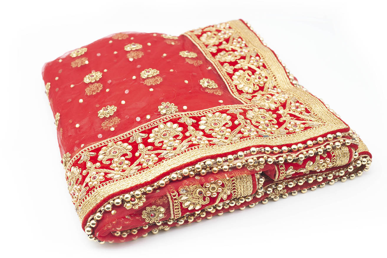 WEDDING/ACCS-WED DUPATTAS-NET-KOD 3903 P