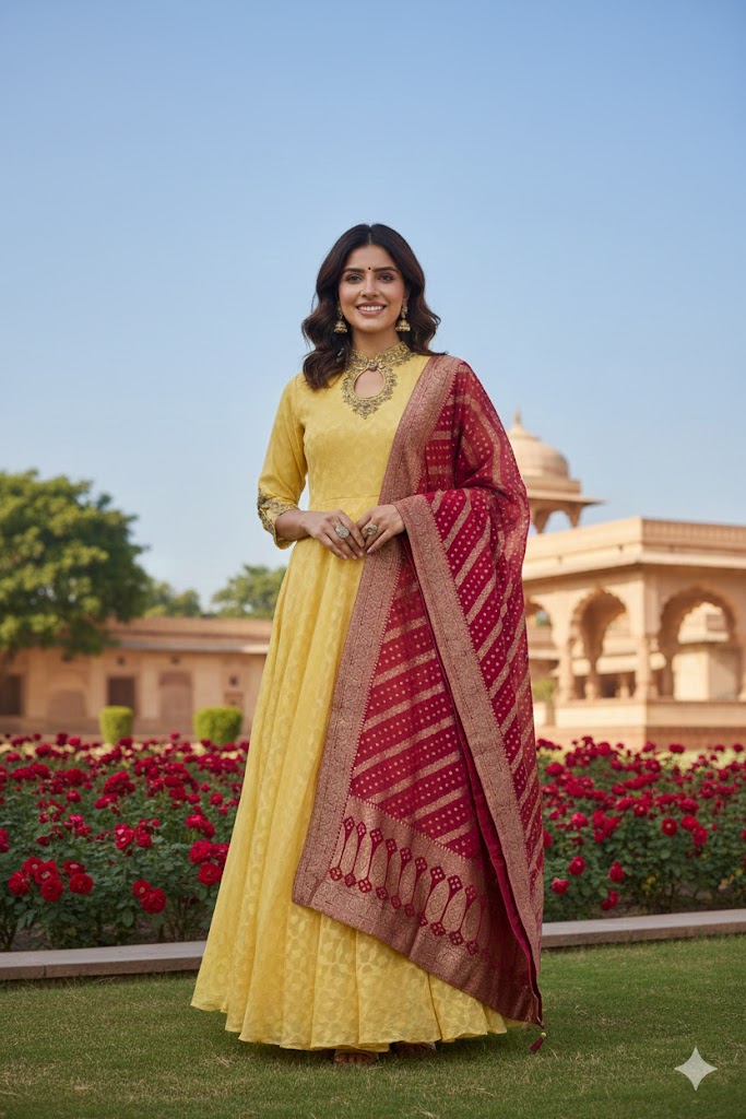 LAD CHURIDAR-SYN/GOWN-LP CHURI LS-RTM 02/20-34