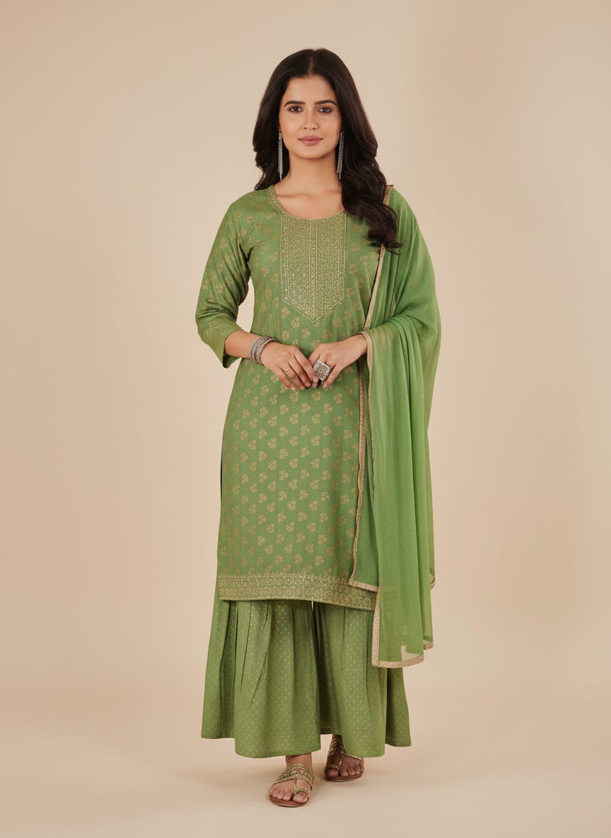 WOMEN ETHNIC CHURIDHAR (3PC)