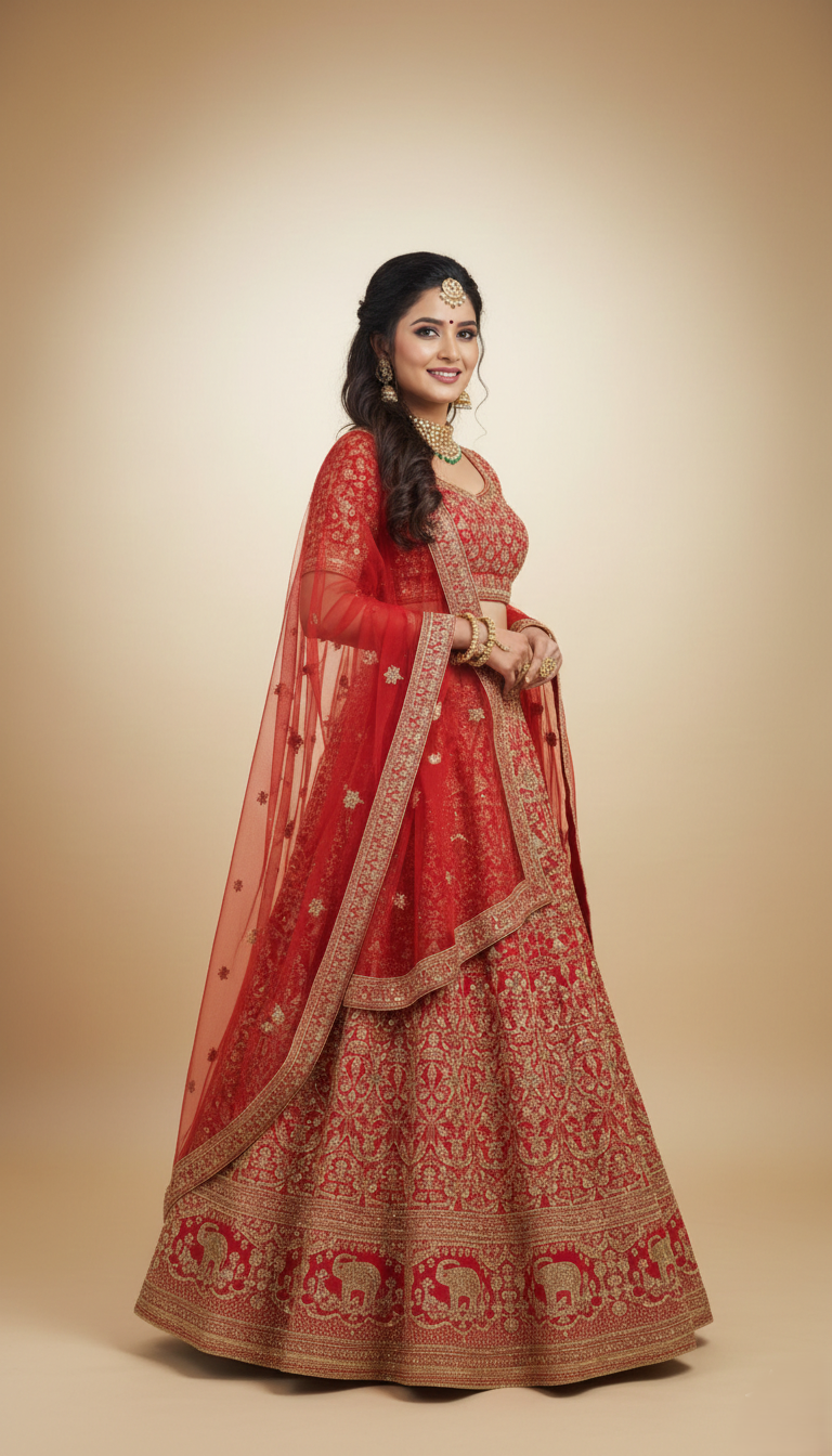LEHENGAS CREPE SEMI STICHED-SPF 76747
