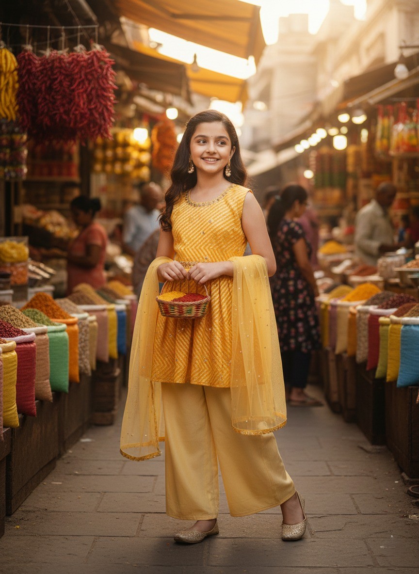 GIRL CHURIDAR L/P SS