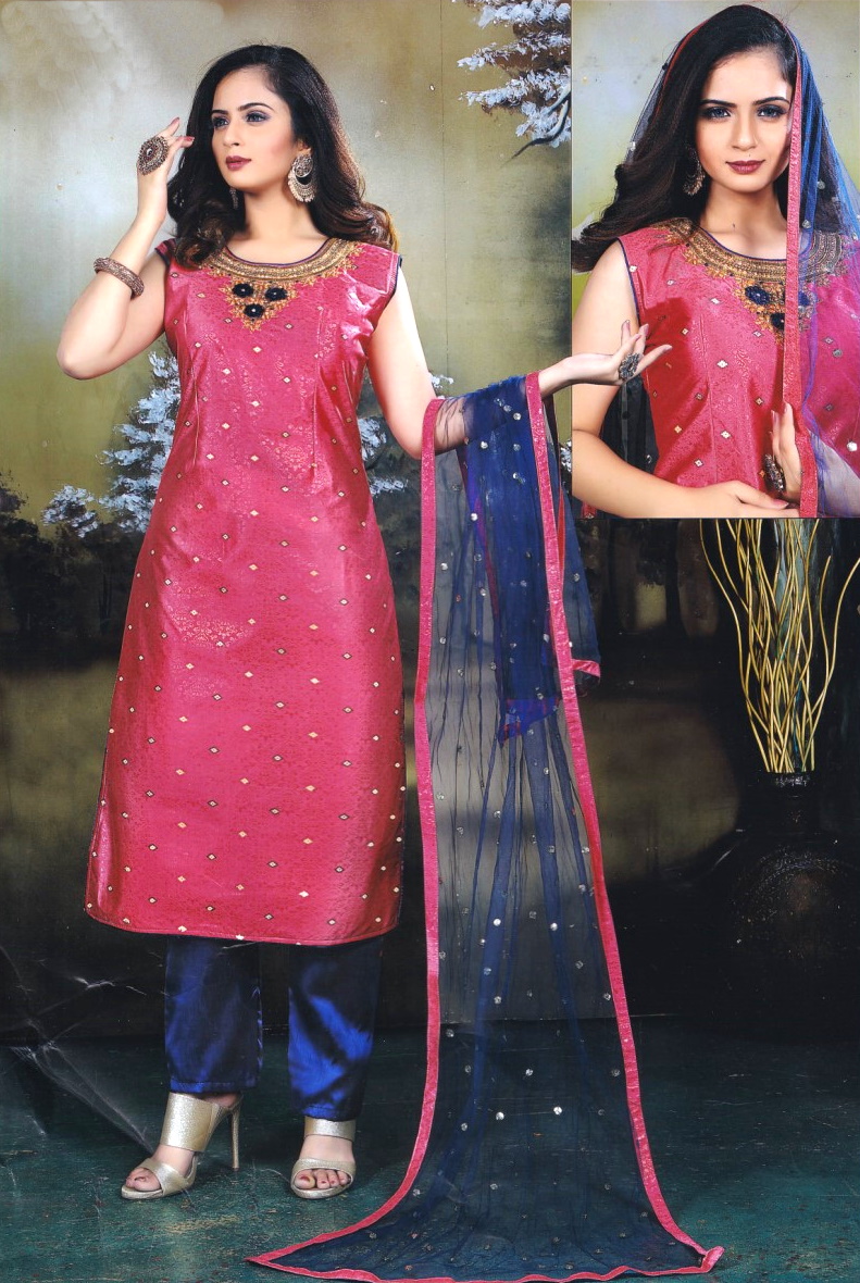 LAD CHURIDAR-SYN-ST/CUT-LP PANT SS-SHIV3/21-173