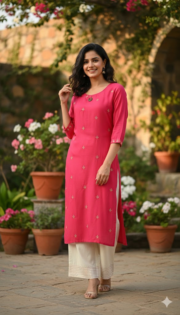 LAD CHURIDAR-SYNTHETIC-LP PALAZO LS-HASH 2/20-8P