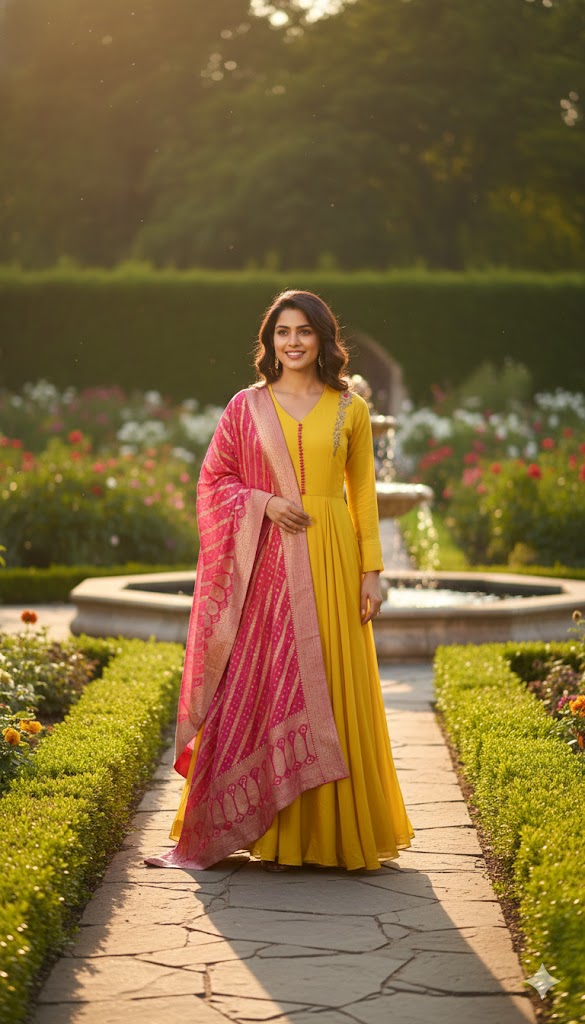 LAD CHURIDAR-SYN/GOWN-LP CHURI LS-RTM 02/20-39