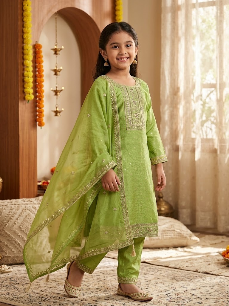 GIRLS CHURIDHAR (3PC)