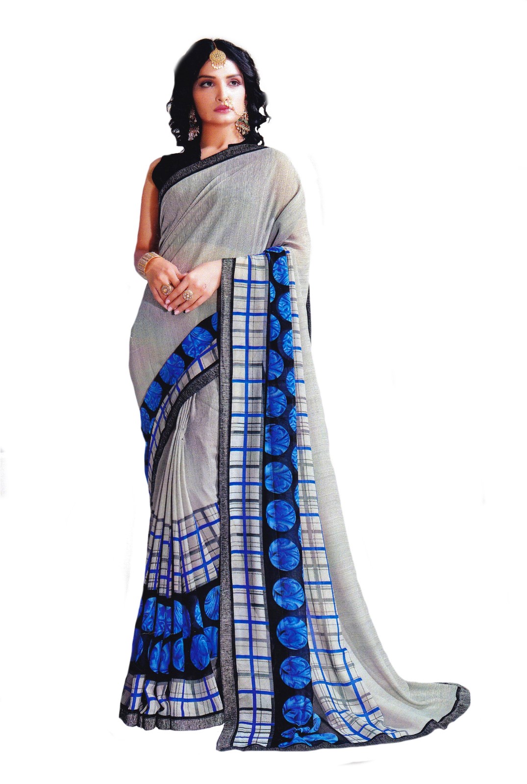 SAREE S-GEORGETTE-SHADED EMBD-SPP 7