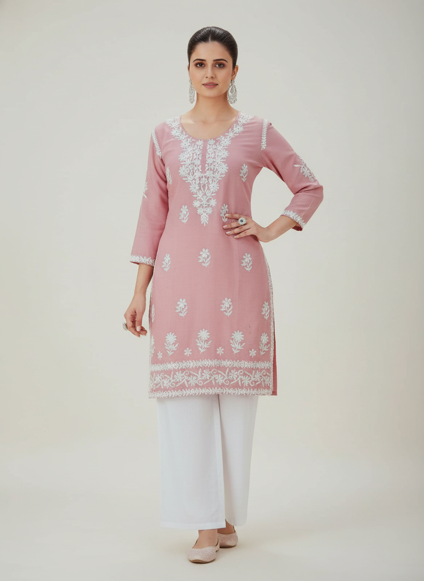 WOMEN ETHNIC KURTI SET (2 PCS)