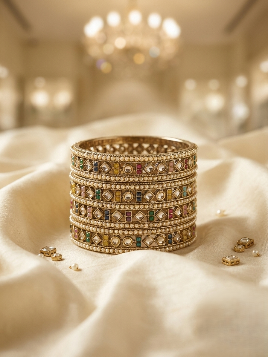 METAL CHUDA 6 PCS SET BANGLES