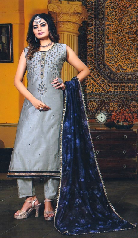 LAD CHURIDAR-SYN-ST/CUT-LP PANT SS-SHIV3/21-118