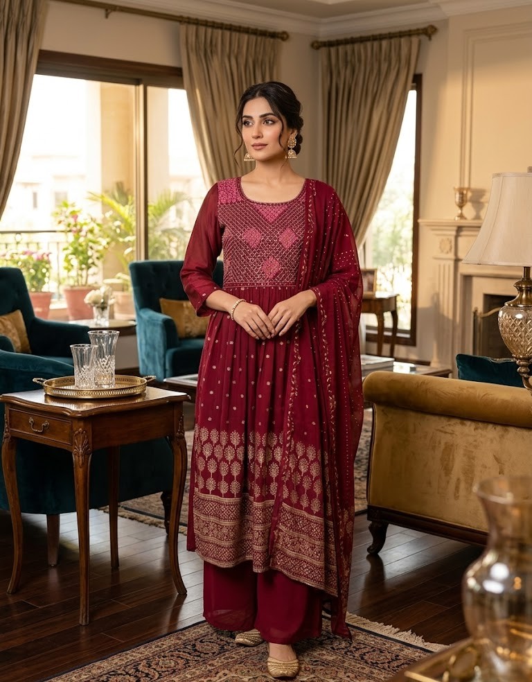 LADIES CHURIDHAR L/P LS