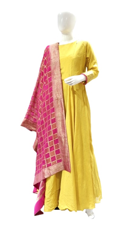 LAD CHURIDAR-SYN/GOWN-LP CHURI LS-RTM 02/20-38