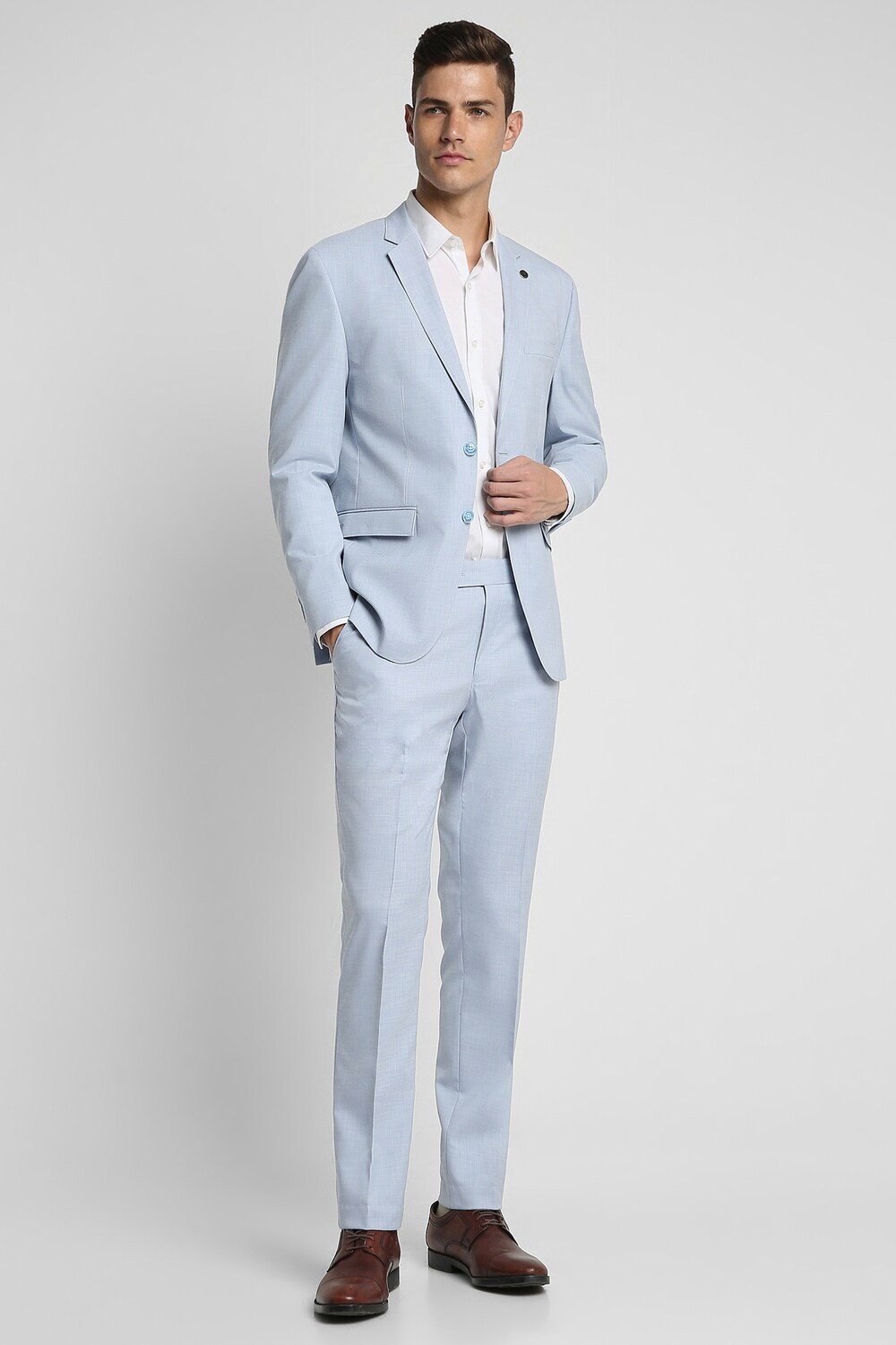 MEN SLIM SUITS TEXTURED