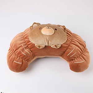 Lumbar Pillow - Croissant Bear