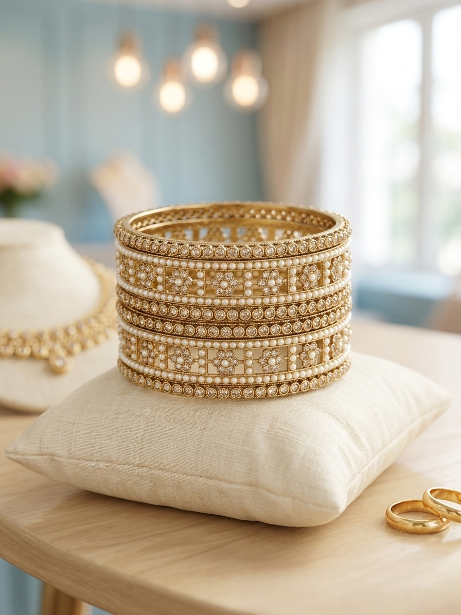 METAL CHUDA 6 PCS SET BANGLES