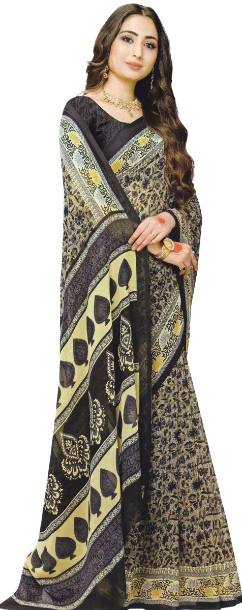 SAREE S-GEORGETTE-PRINTED-ASM 8492 H