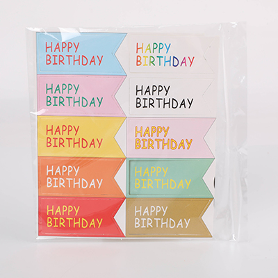 10-Colour Flag Cake Topper