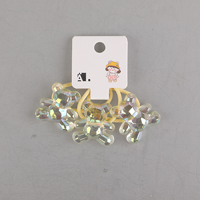 Laser Crystal Bear Hair Tie 3-Piece Set