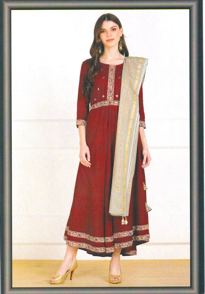 LAD KURTI-RAYON-DUPATTA 2PCS-SUP 01/21-13