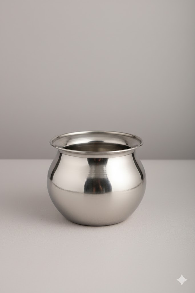 STEELWARE-LOTA-POOJA 6X8