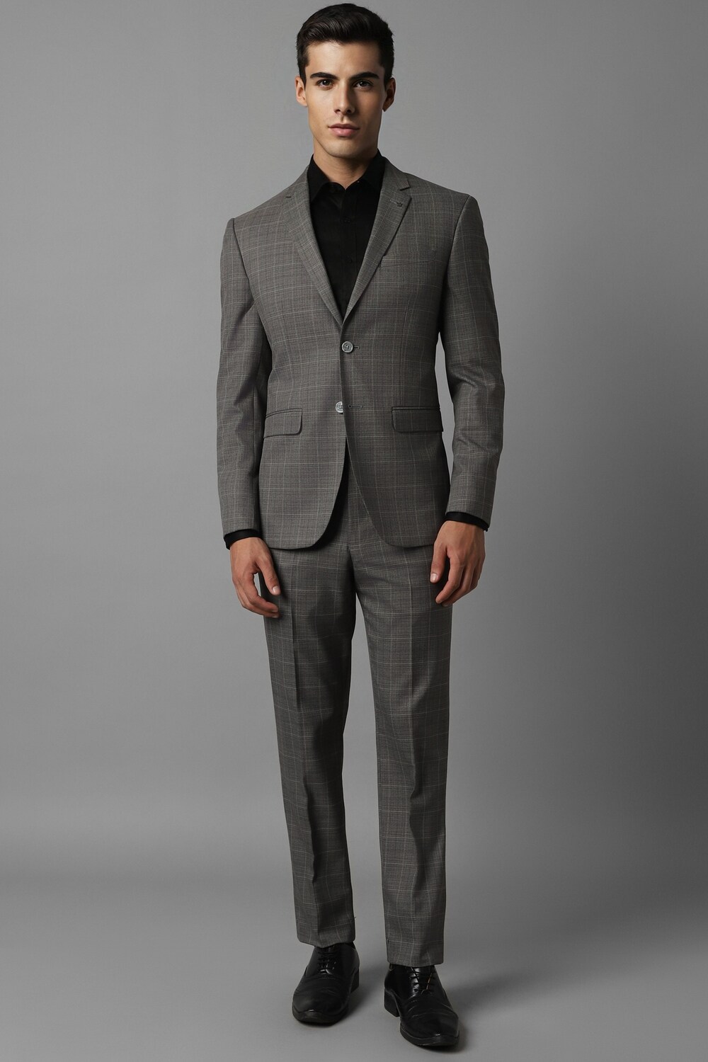 MEN SLIM SUITS CHECKS