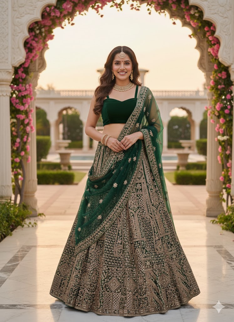 LADIES LEHENGA STONE