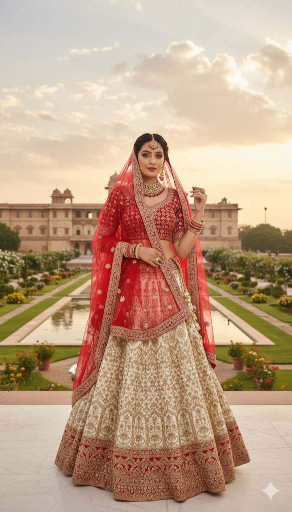 LEHENGA-DUPION-SMI STICHED-SPF 77300