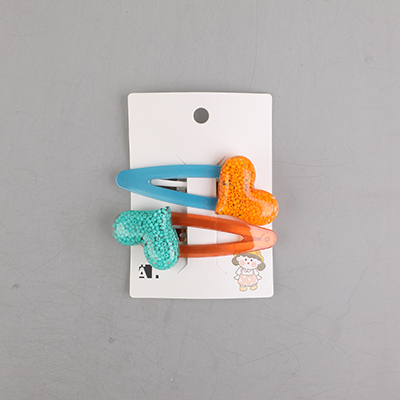 Heart Hair Clip 2-Piece Set