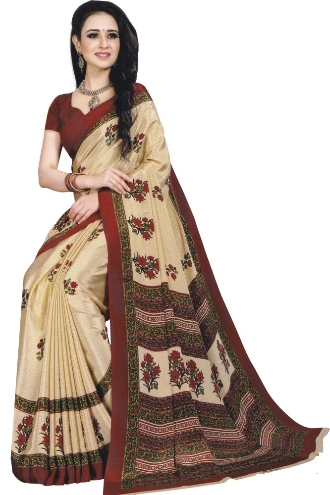 SAREE S-CREPE-PRINTED-ASM 8557 A