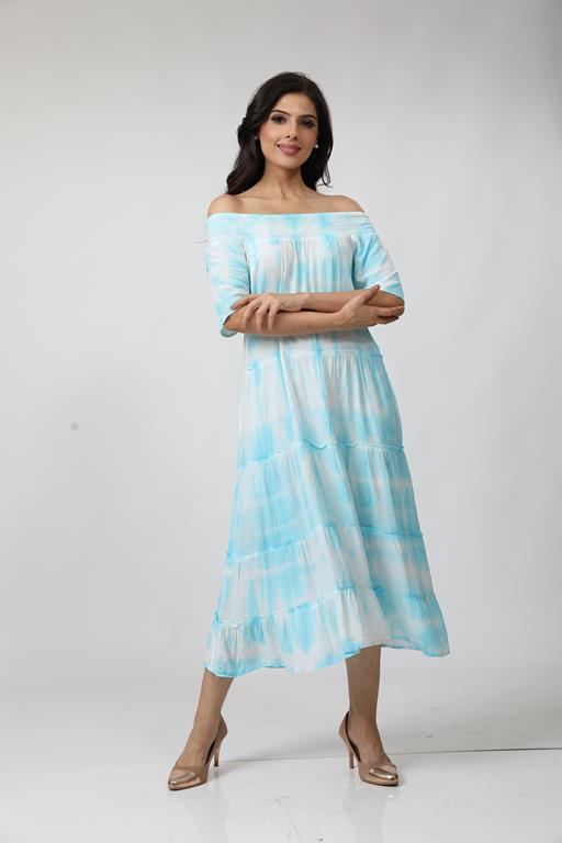 WOMEN WESTERN MIDI DRESS