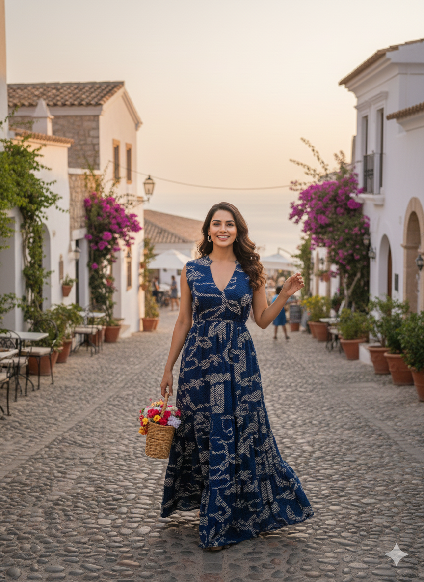 WOMEN WESTERN LONG DRESS