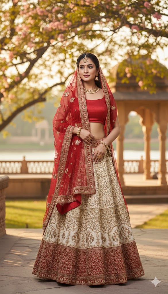 LEHENGA-DUPION-SEMI STICHED-SPF 77302