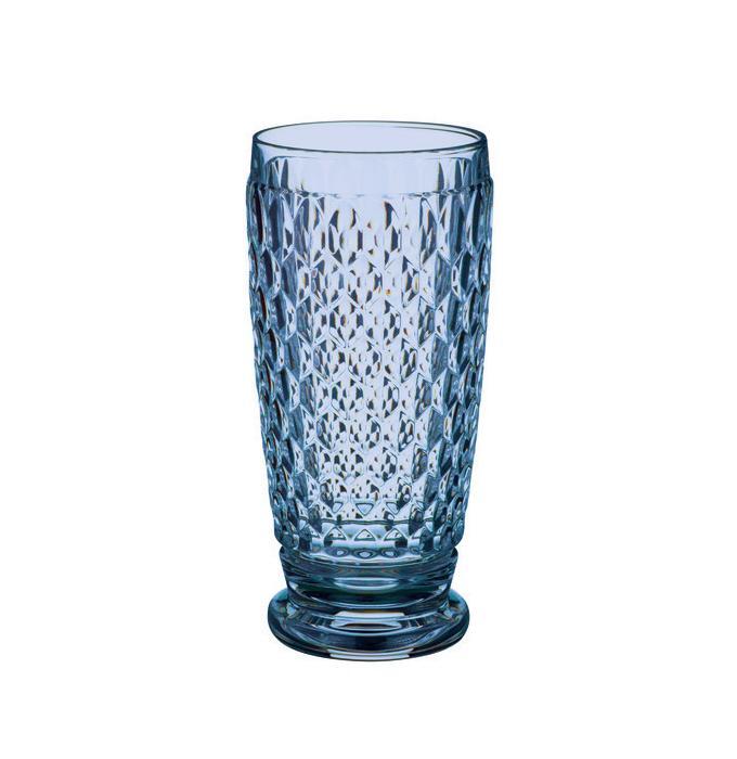 BOSTON COLOURED HIGBALL/BEER TUMBLER BLUE 20-CRYSTAL SET 4PCS