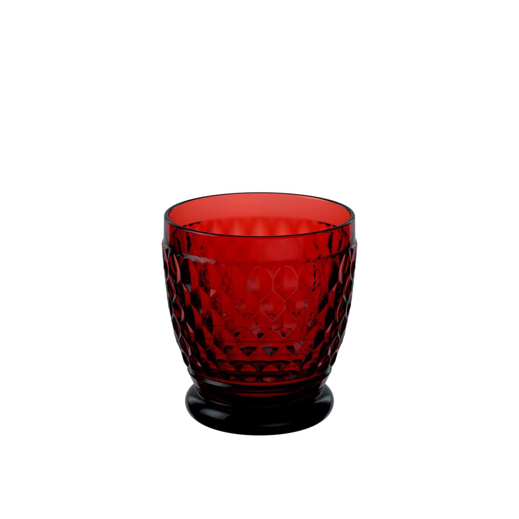 Boston col. Tumbler red set 4 pcs crystal