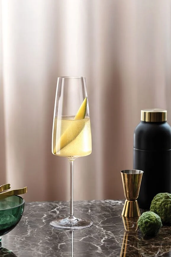 MetroChic Champagne flute Set 2pcs 20-Crystal glass 270mm