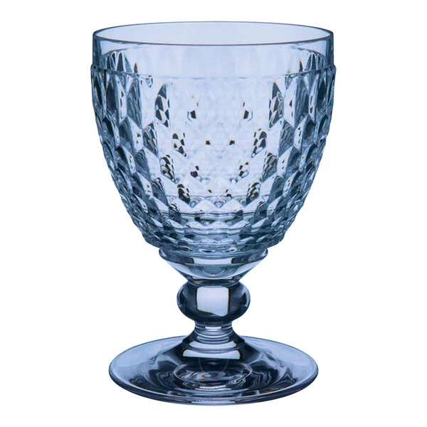 BOSTON COLOURED RED WINE GOBLET BLUE 20-CRYSTAL SET 4 PCS