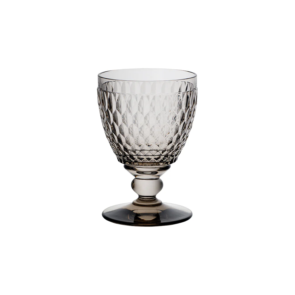 BOSTON COLOURED WATER TUMBLER SMOKE SET4 pcs 20-crystal