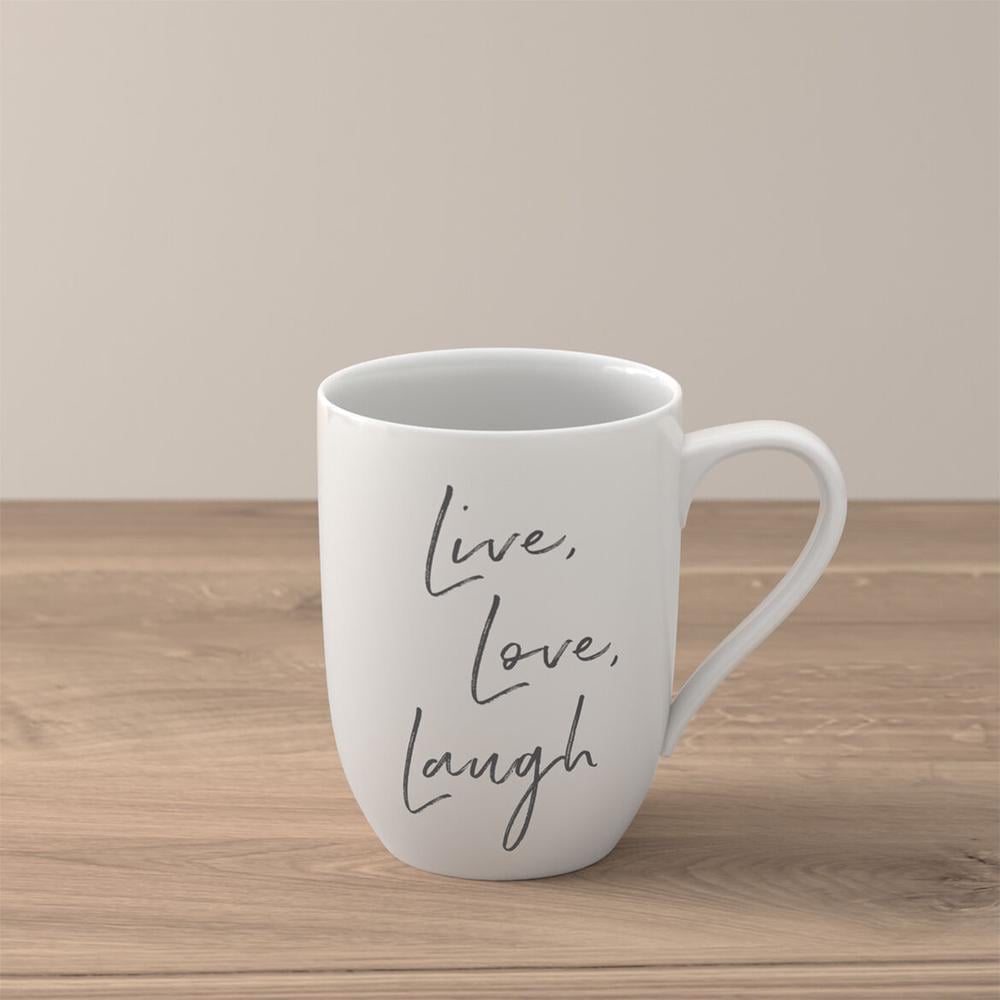 Statement mug live love laugh