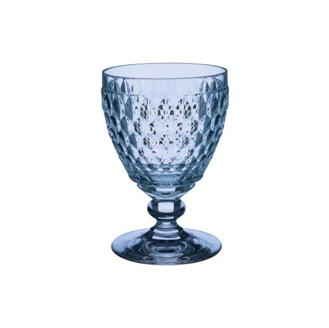 BOSTON COLOURED WATER GOBLET BLUE 20-CRYSTAL SET 4PCS