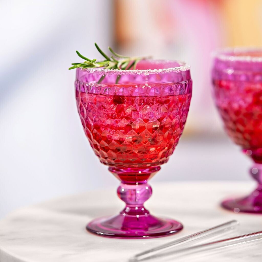 BOSTON BERRY RED WINE GOBLET SET 4 PCS CRYSTAL