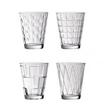 Dressed Up Water glass set 4pcs